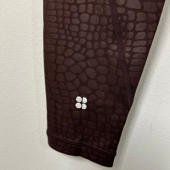 Sweaty Betty Purple Snakeskin Print All Day 7/8 Length Leggings Women's XS - Picture 8 of 9